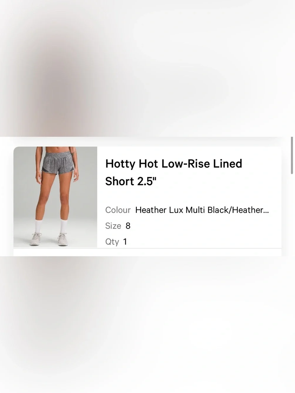 Lululemon Hotty Hot Low-Rise Lined Short 2.5” sz 8
